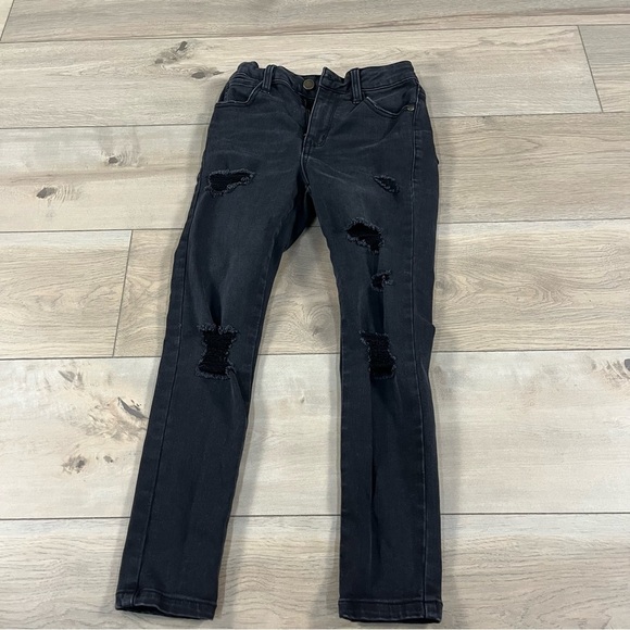 Art Class Black Distressed Skinny Jeans Jeggings Holes Distressed Stretch - Picture 3 of 9